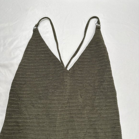 NWT $90 Billabong [ XL ] No Hurry Textured Rib One-Piece Swimsuit in Green #5666 - Picture 4 of 13
